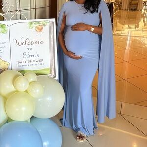 Club L London Light Blue Maxi Dress